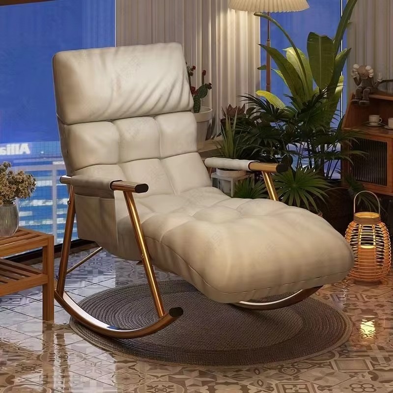 Lying Chairs, Household Lazy , Rocking , Single Person Leisure Balconies, Bedrooms, Light Luxury, Modern Large Chair