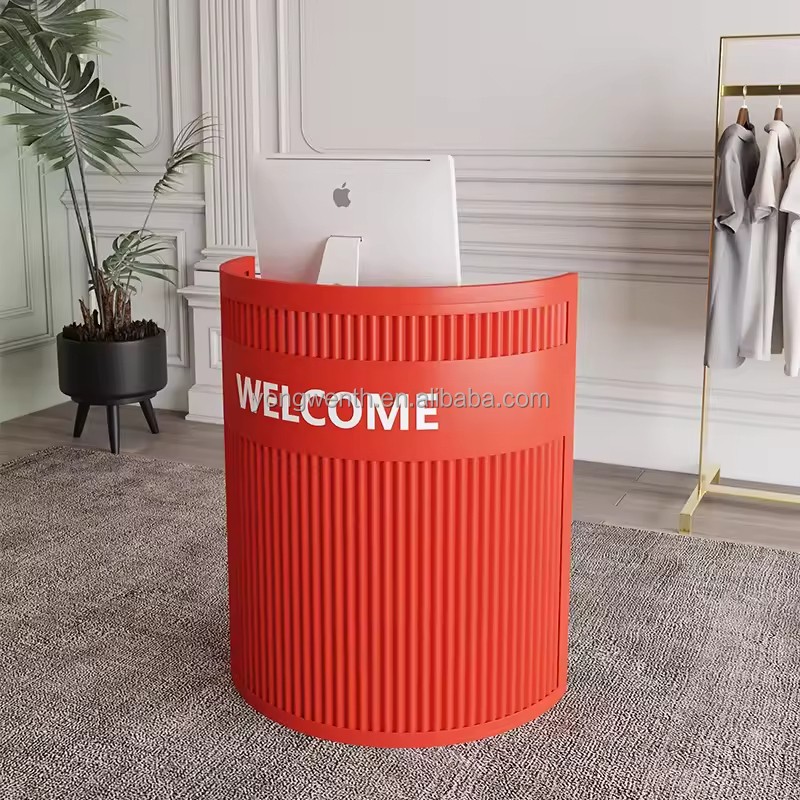 Cash Register Bar Reception Desks Counter Simple Guidance Information Clothing Store Front Welcome Modern Balcao Para Salao