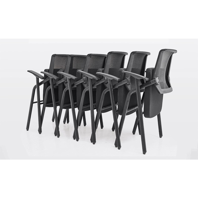 Folding Training Conference Room Chair, Ergonomic Computer Chair, Foldable Office Chair with Writing Board Integration