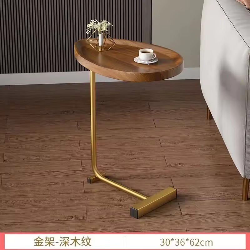 Nordic Side Table Modern Living Room Home Sofa Side Table Hotel Homestay Bedside Side Table Iron Assemble Furniture for Office