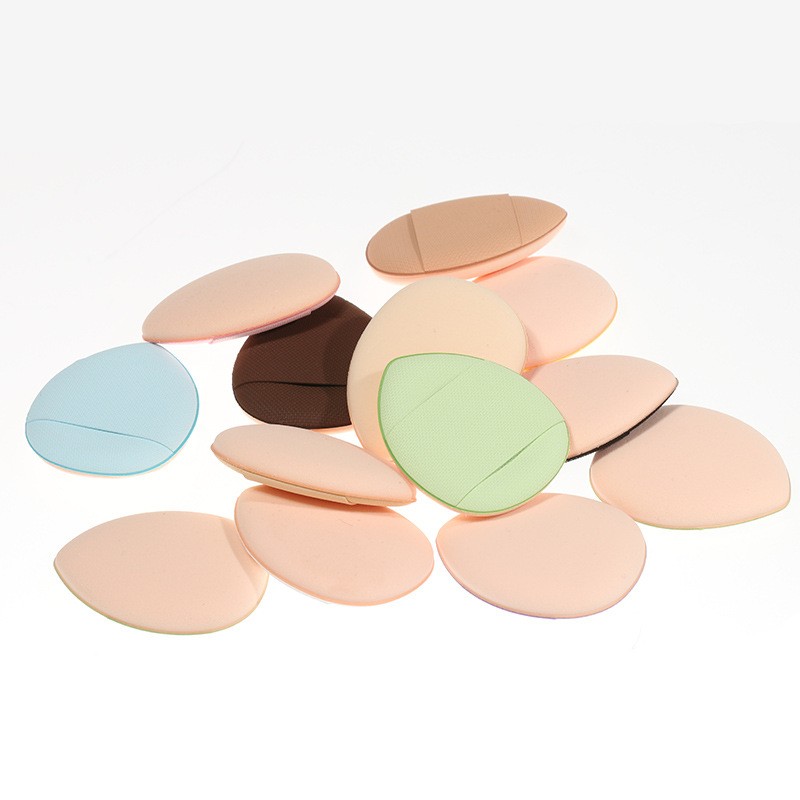 Private Label Wholesale Custom Makeup Sponge Puff Teardrop Air Cushion Cosmetic Mini Finger Foundation Powder Puff
