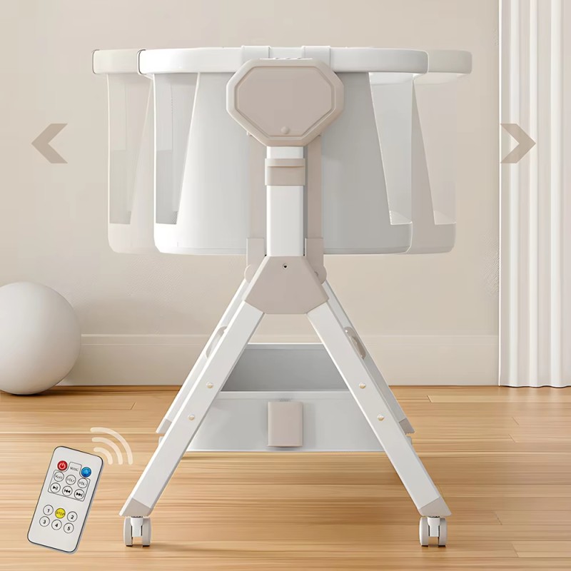 Modern Multi-Functional Electric Cradle Bed & Rocking Chair Intelligent Baby Coax for Newborns Bedside Crib Bedroom Hospital Use