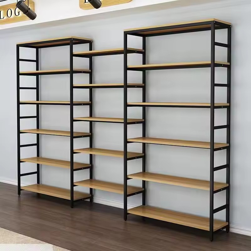Simple Bookcase Racks Steel Storage Shelf Living Room Shelves Display Shelves Multilayer Floor Library Bookshelf Rental House