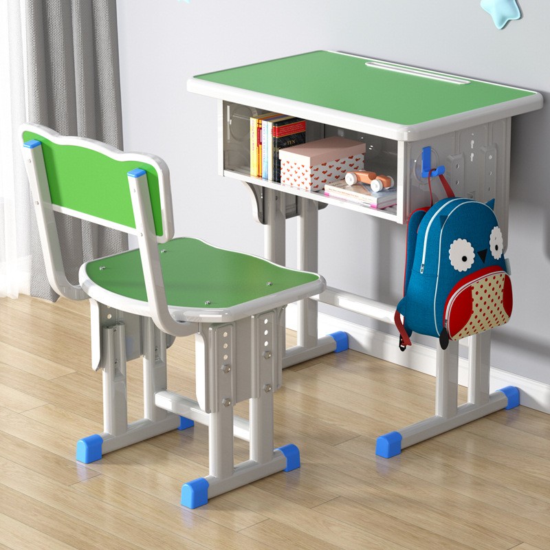 Primary School Desk Chair Set Height Adjustable Classroom Desks and Chairs for Preschool