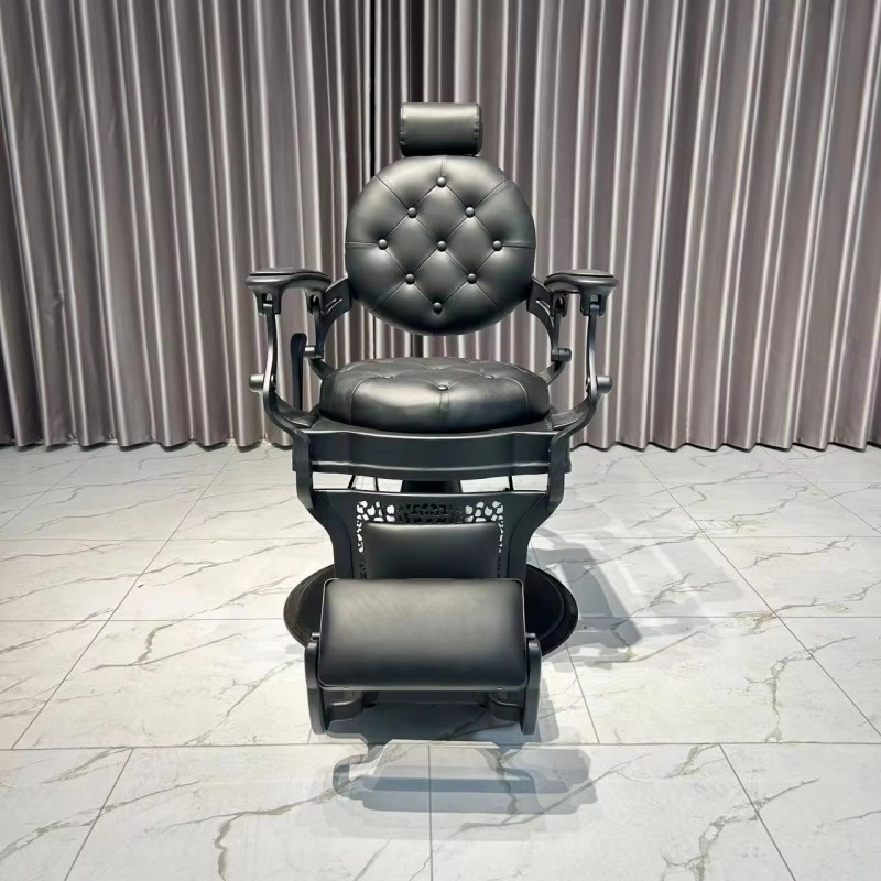 Wholesale Prsofesional Men All Black Barber Chair Frame Takara Belmont Salon Hairdressing Barber Chairs