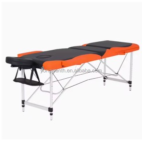 Massage Table Portable Massage Bed Aluminium 3 Folding Lash Bed Spa Bed Height Adjustable Spa Table with Non-Woven Bag