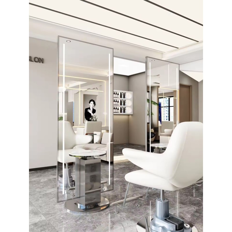 Barber Station Makeup Mirrors Hair Styling Station Beauty Salon Spa Equipment