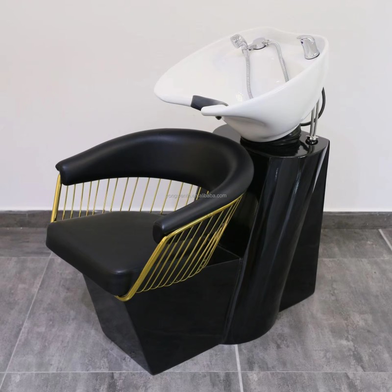 Modern Flushing Equipment Barber Chair Salon Basin Lay Down Hair Shampoo Washing Chair