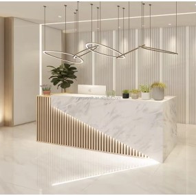 High Quality White Modern Checkout Counter Modern Design Grocery Store Checkout Counter Cashier Reception Desk Accounting Office