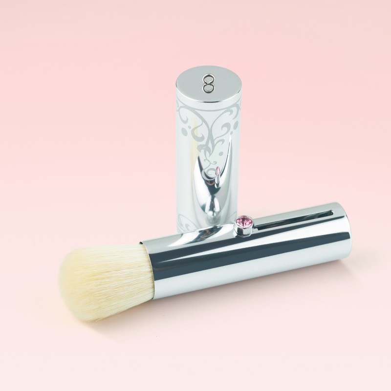 Simple Pink Free Sample Makeup Brush Soft Wool Easy Take Powder Custom Logo Makeup Brush Wholesale