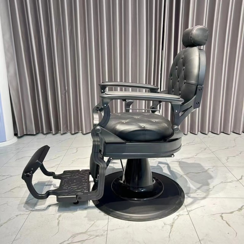 Wholesale Prsofesional Men All Black Barber Chair Frame Takara Belmont Salon Hairdressing Barber Chairs