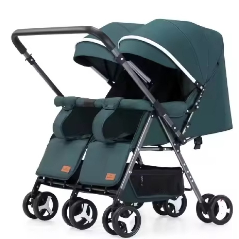 Twins Stroller Trolley New Best Selling Portable Quality Export Ride-on Cars Sunshade Baby Carriage Go Karts Lightweight