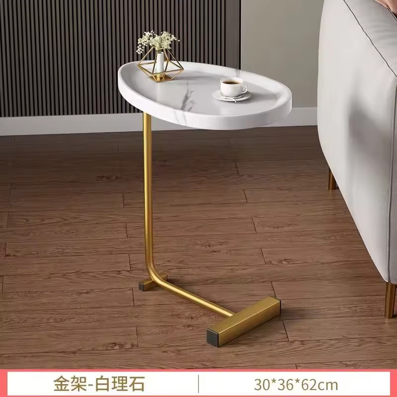 Nordic Side Table Modern Living Room Home Sofa Side Table Hotel Homestay Bedside Side Table Iron Assemble Furniture for Office