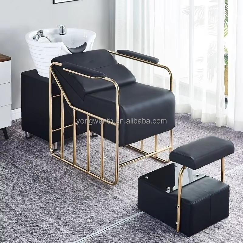 Cheap Comfortable Multifunctional Hair Salon Furniture Beauty Salon Massage Hair Washing Shampoo Bed with Bowl