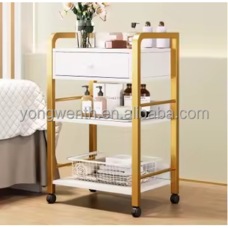 Factory Wholesale Convenient Economic Metal Folding Spa Salon Trolley Modern Design Style for Hair Salon & Home Use