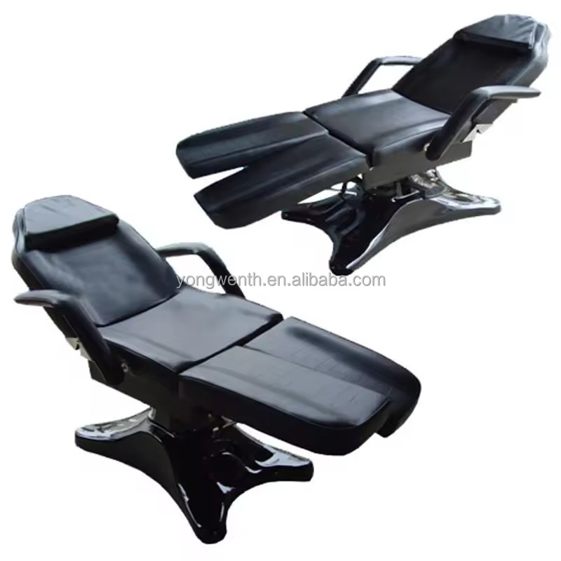 High Quality Beauty Salon Tattoo Bed Adjustable SPA Therapy Hydraulic Lifting Massage Table Bed Tattoo Studio Equipment Chairs