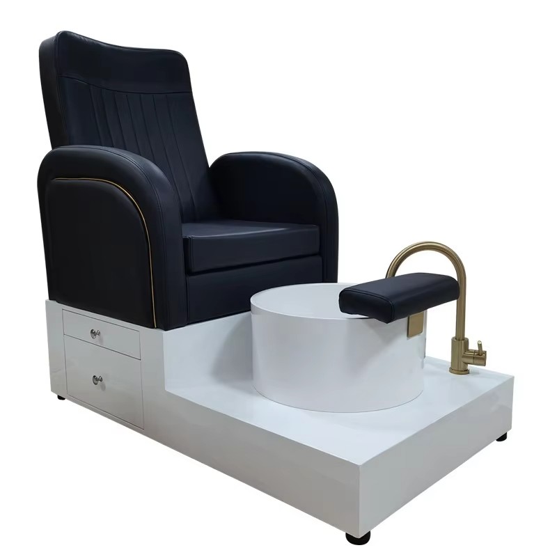 2025 New Design Nail Salon Furniture Luxury Spa Pedicure Chair Pipeless Portable Pedicure Bowl Foot Spa Bowl Massage Chair