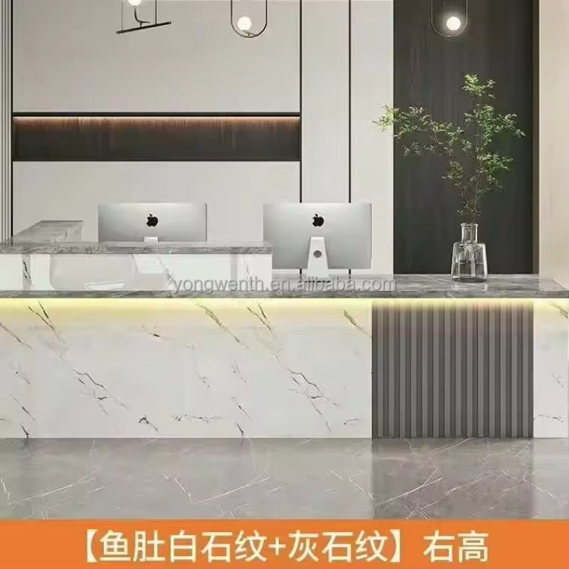 Display Nordic Reception Desks Salon Beauty Modern Purpito Reception Desks Luxury Office Negocio Commercial Furniture