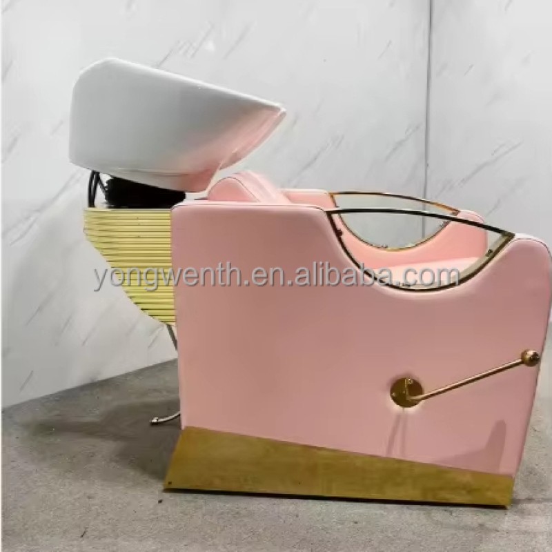 Hottest Luxury Barber Shop Hair Washing Chair Shampoo Chairs Shampoo Bed Beauty Salon Spa for Sale