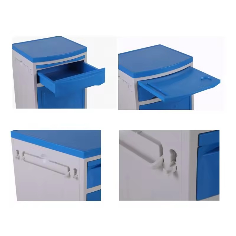 Factory Sale Hospital Bedside Cabinets Abs Medical Hospital Bedside Table