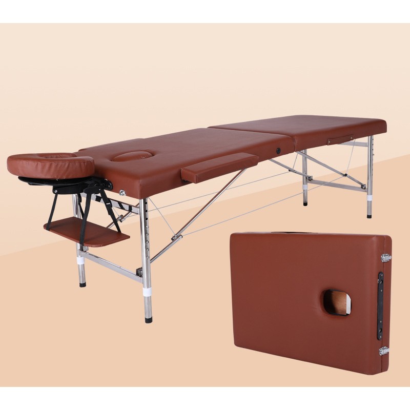 Portable Massage Table Professional Massage Bed 3 Fold 82 Inches Height Adjustable for Spa Salon Lash Tattoo
