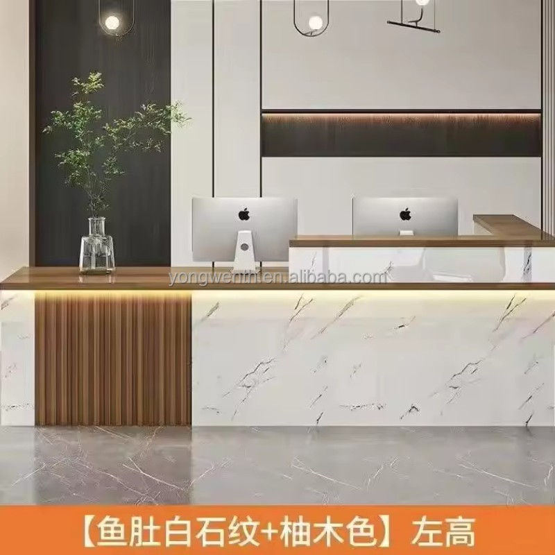 Display Nordic Reception Desks Salon Beauty Modern Purpito Reception Desks Luxury Office Negocio Commercial Furniture