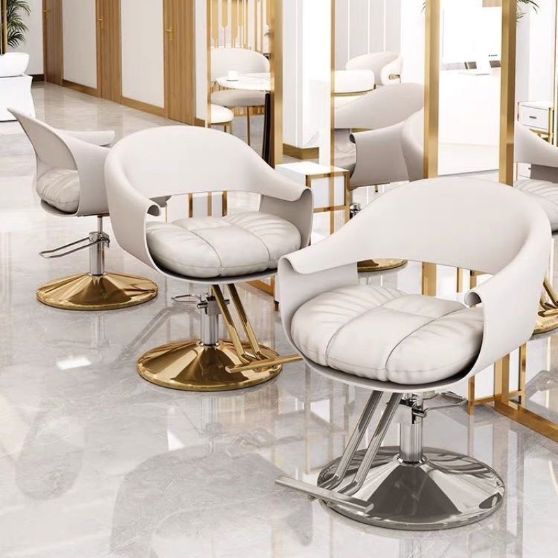 Modern Fashion Perm Hair Cutting Chair Barbershop Chairs Light Luxury Hairdressing Chair