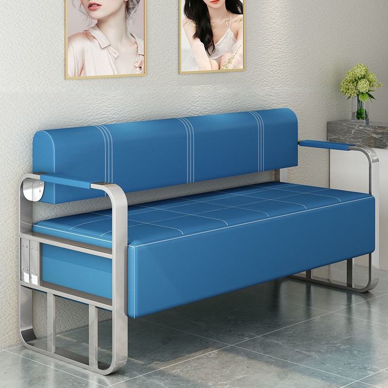 Office Reception, Light Luxury Small-sized Sofa, Hair Salon, Waiting Chair, Clothing Beauty Salon, Hair Salon, Lounge Area, Sofa