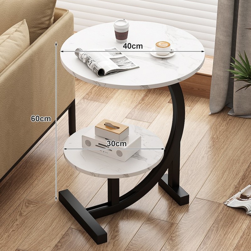 Designer Luxury Coffee Tables Gold Breakfast Minimalist Round Side Table Lounge Space Saving Mesa Auxiliar Living Room Furniture