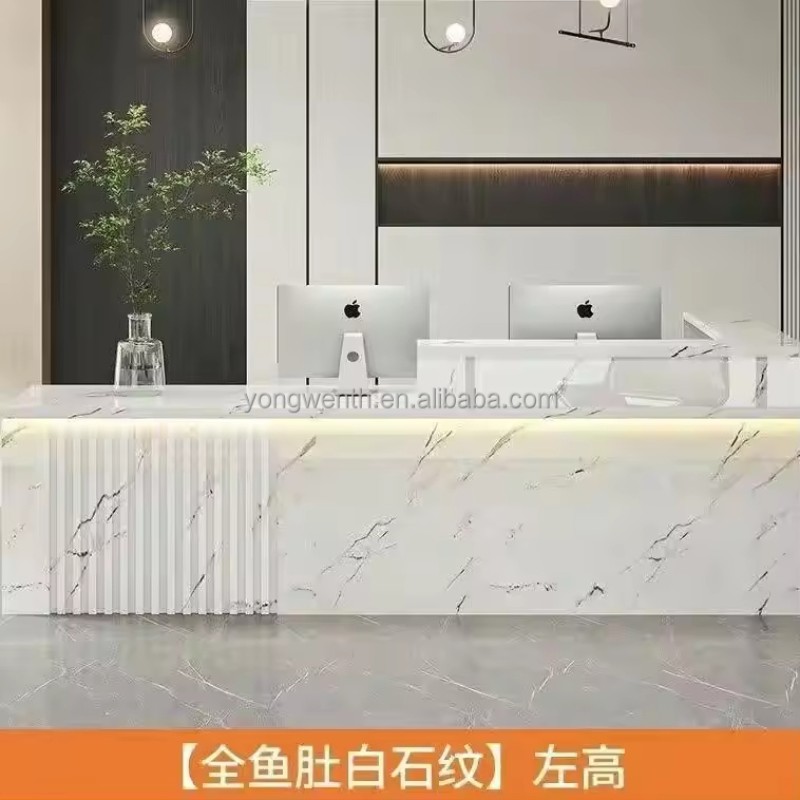 Display Nordic Reception Desks Salon Beauty Modern Purpito Reception Desks Luxury Office Negocio Commercial Furniture