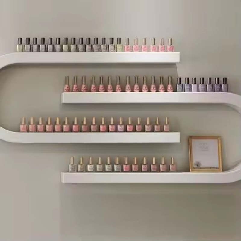 Manicure Display Stand U-shaped Nail Polish Rack Wall Hanging Wall Display Rack Wall Hanging U-shaped Storage Shelf