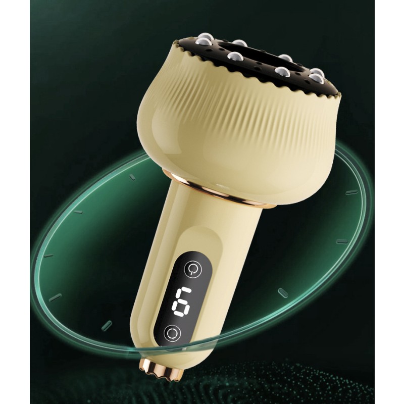 Smart Electric Scraping Massage Cupping Device Heating Suction Cup Back Neck Arm Relieves Body Fatigue Relax Wireless Scraping