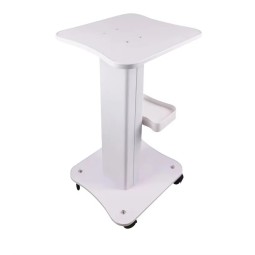 Beauty Equipment Cart SPA Machine Trolley Beauty Salon Rolling Trolley White Table Cart Small Bubble Medical Cart 360°Rotatable
