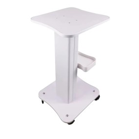 Beauty Equipment Cart SPA Machine Trolley Beauty Salon Rolling Trolley White Table Cart Small Bubble Medical Cart 360°Rotatable