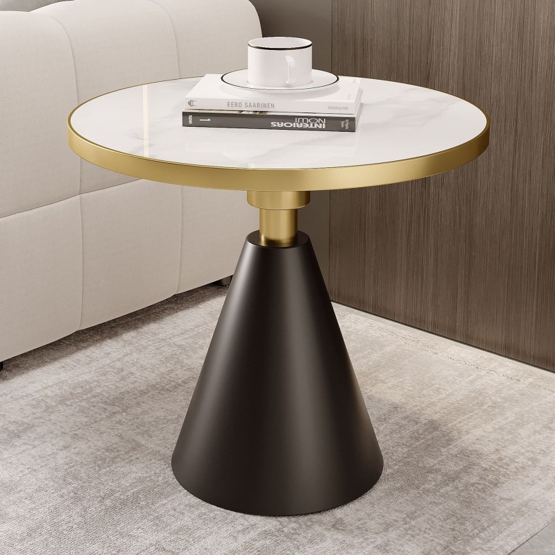 Nordic Slate Coffee Tables Simple Modern Bedside Table Balcony Small Round Table