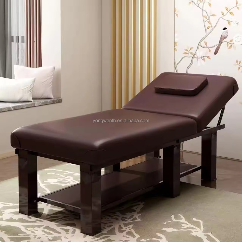 Professional Stretcher Cosmetic Bed Portable Cosmetic Reclining Folding Massage Bed Spa Lash Beds Luxury Curved Beauty Furniture