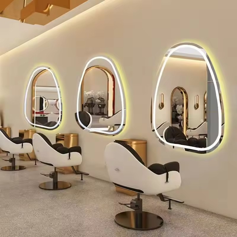 Beauty Salon Furniture Barber Mirror Hair Salon Equipment Set Barber Station Other Salon Furniture