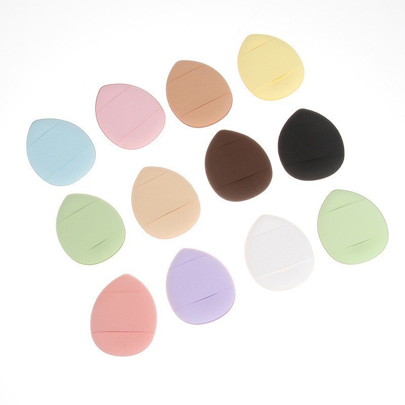 Private Label Wholesale Custom Makeup Sponge Puff Teardrop Air Cushion Cosmetic Mini Finger Foundation Powder Puff