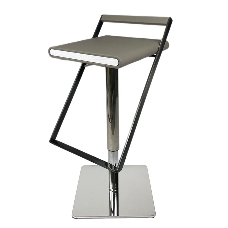 Luxury Stainless Steel Bar Stools Vanity White Swivel Adjustable Height Bar Chairs Ergonomic Relaxing Sillas De Bar Furniture