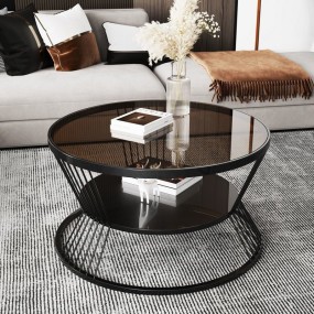Small Apartment Living Room Round Household Minimalist Mini Table Modern Light Luxury