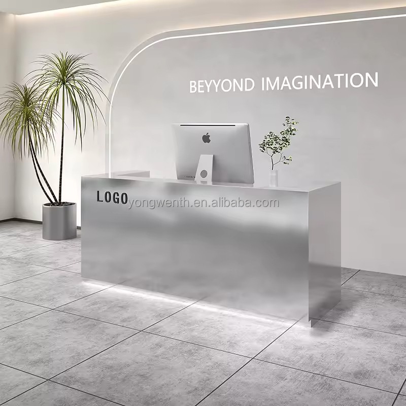 Minimalism Italian Reception Desks Modern Simple Design Counter Storage Beauty Salon Commercial Furniture Guichet D'accueil