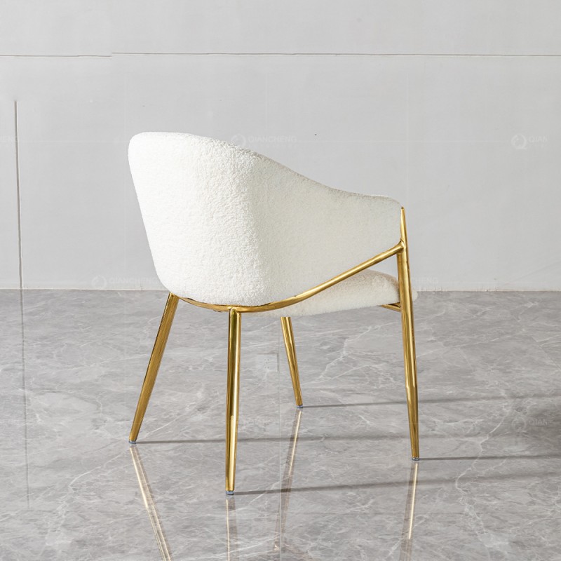 Light Luxury Dining Chair Modern Backrest Chair for Home Scandinavian Designer Style for Coffee Shops or Hotels Chic Cafe