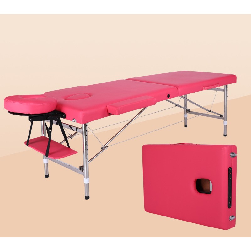 Portable Massage Table Professional Massage Bed 3 Fold 82 Inches Height Adjustable for Spa Salon Lash Tattoo