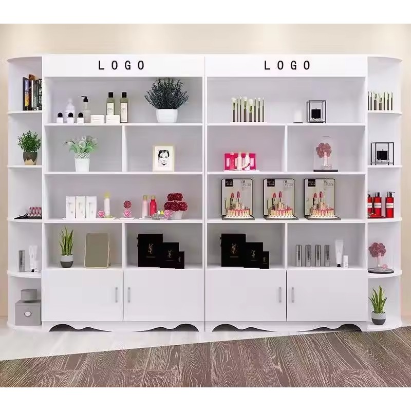 Cosmetics Display Cabinet Beauty Salon Barber Shop Mother and Baby Shop Product Shelf Customized Display Shelf