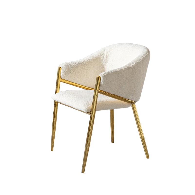 Light Luxury Dining Chair Modern Backrest Chair for Home Scandinavian Designer Style for Coffee Shops or Hotels Chic Cafe