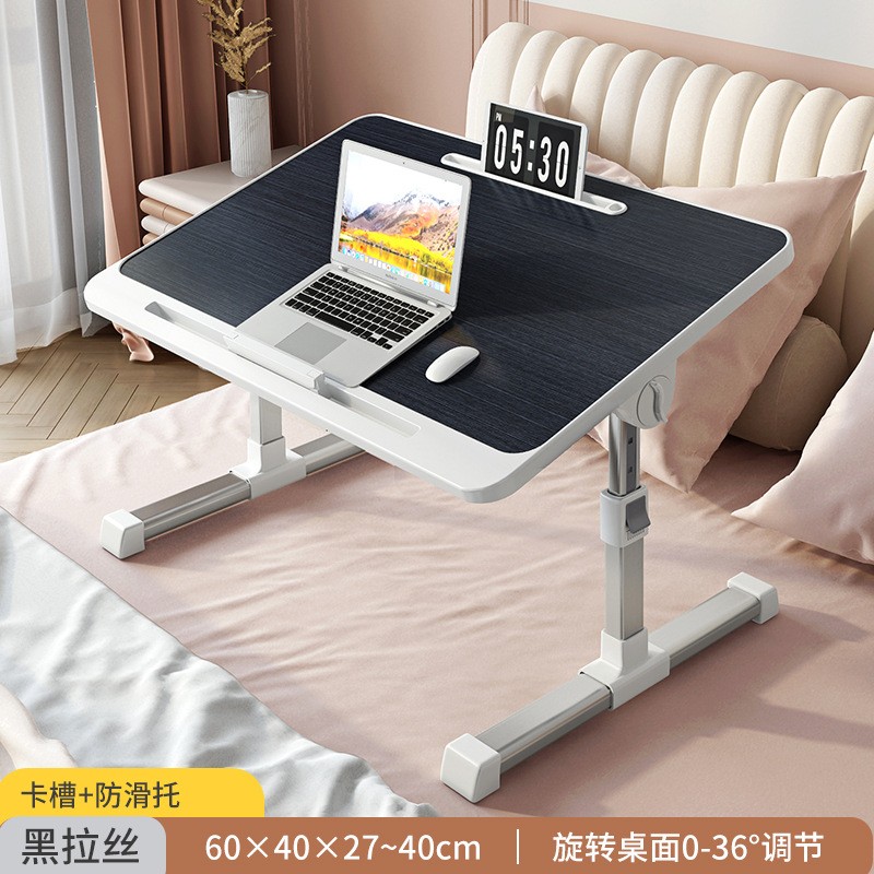 Mini Writing Desk Home Use Laptop Desk With Usb Light Bookshelf Drawer Foldable Bedside Table
