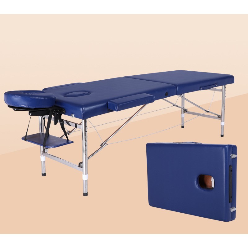 Portable Massage Table Professional Massage Bed 3 Fold 82 Inches Height Adjustable for Spa Salon Lash Tattoo