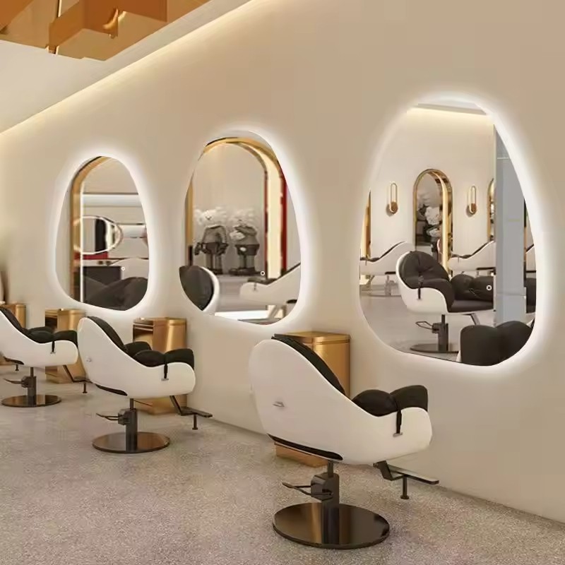 Beauty Salon Furniture Barber Mirror Hair Salon Equipment Set Barber Station Other Salon Furniture