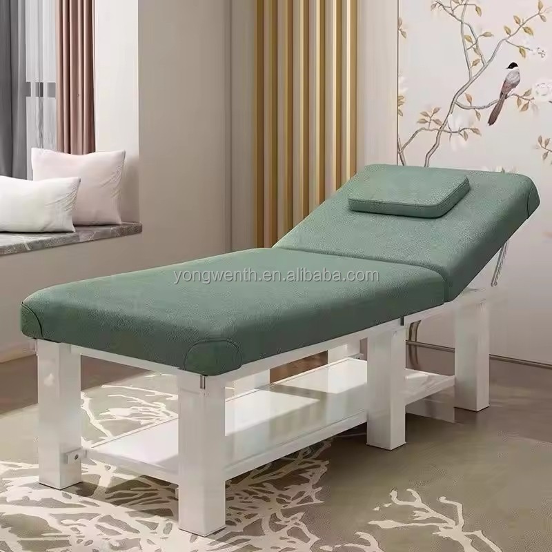 Professional Stretcher Cosmetic Bed Portable Cosmetic Reclining Folding Massage Bed Spa Lash Beds Luxury Curved Beauty Furniture
