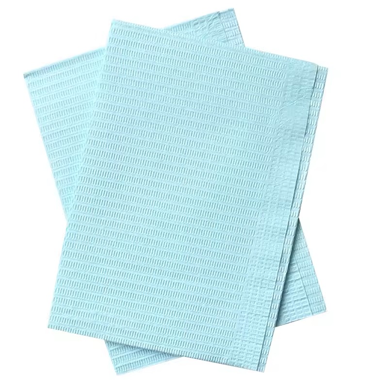 Disposable Nail Manicure Table Mat Pink Waterproof Nail Art Paper 3 Ply Foldable Tatto Bibs Pads Nail Salon Manicure Pad 17inch